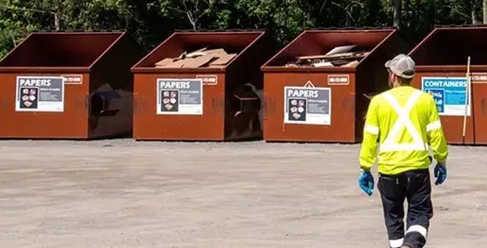 Industrial recycling bins